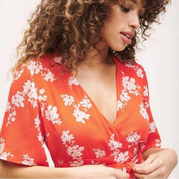 Dynamite  Red Floral Dress - Picture 10 of 10